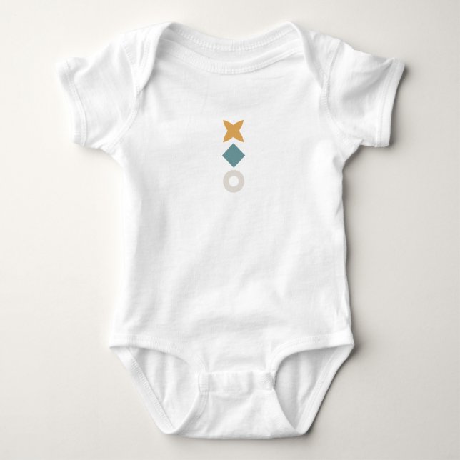 Body Minimalista Bauhaus para Bebê (Frente)