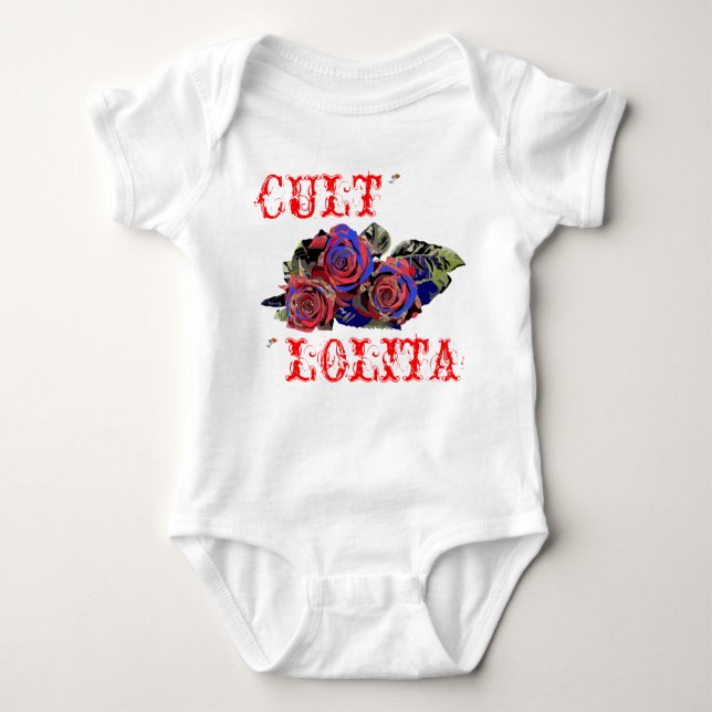 BODY PARA BEBÊ トリッキー 薔薇　乙女　BABY　Tシャツ, CULT, LOLITA (Frente)