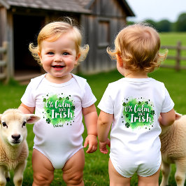 Body Para Bebê 0% Calmo, 100% Irlandês para Rebentos Cheios de Vi