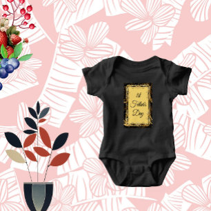 Body Para Bebê 1º Dia dos Pais - Caligrafia Moderna com Redemoinh