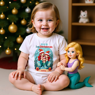 Body Para Bebê 1º Natal, texto personalizado, Feliz Milestone-Mil