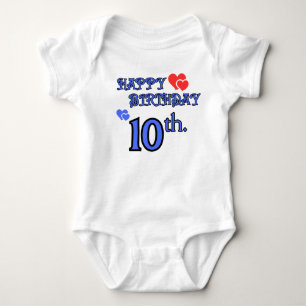 Body Para Bebê 10º Aniversário de Roupa