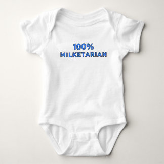 Body Para Bebê 100% Milketarian - Azul