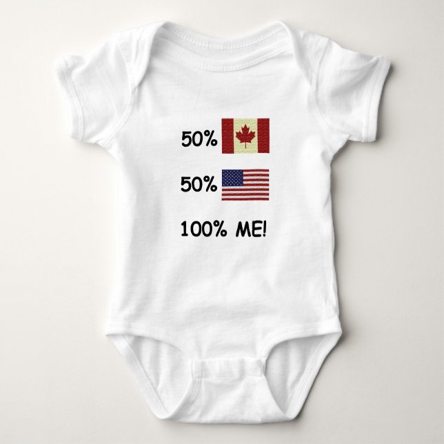 Body Para Bebê 100% MIM canadense/americano (Frente)