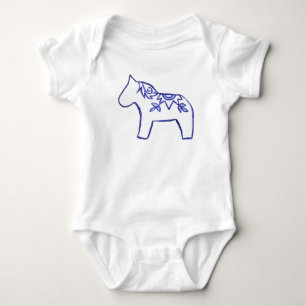 Body Para Bebê 12 meses de tamanho Blue Horse Baby Creeper