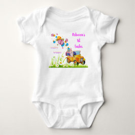 Body Para Bebê 1rua Coelhinho Personalizado fornece Ovos de Pásco