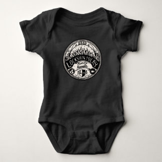 Body Para Bebê 2020 Lockshin-Micay Reunion Baby One-Piece Black
