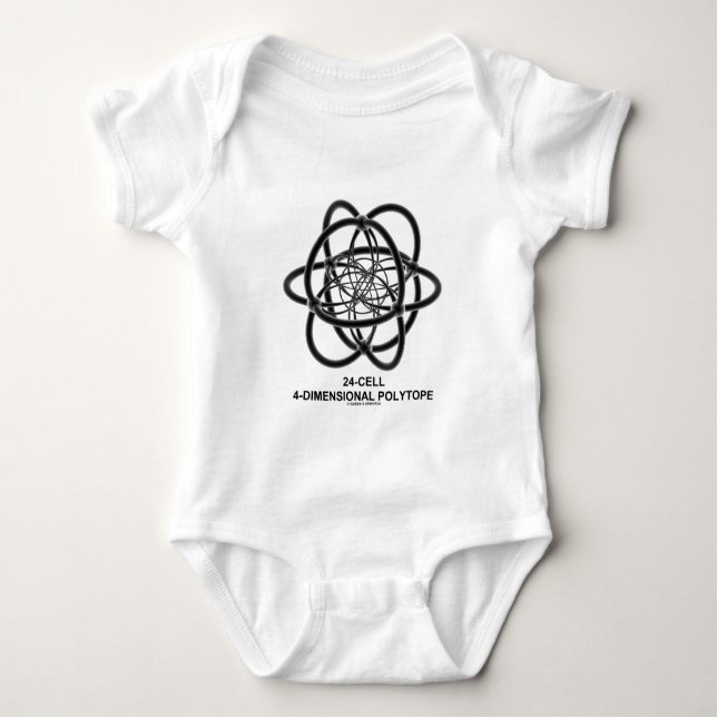 Body Para Bebê 24-Cell 4-Dimensional Polytope (geometria) (Frente)