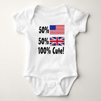Body Para Bebê 50% americanos 50% britânicos 100% cubanos
