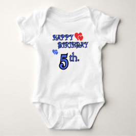 Body Para Bebê 5 Birthday Bodydress