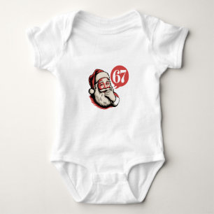 Body Para Bebê 6 7 Natal Seis Sete Brainrot Papai Noel