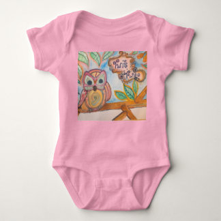 Body Para Bebê 6.	Bodysuit Bebê Menina Twit Twoo Coruja