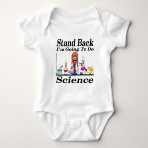 Body Para Bebê 890 para trás Eu vou fazer cartoon científico
