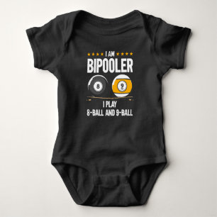 Body Para Bebê 8 Ball e 9 Ball Humor Billiards