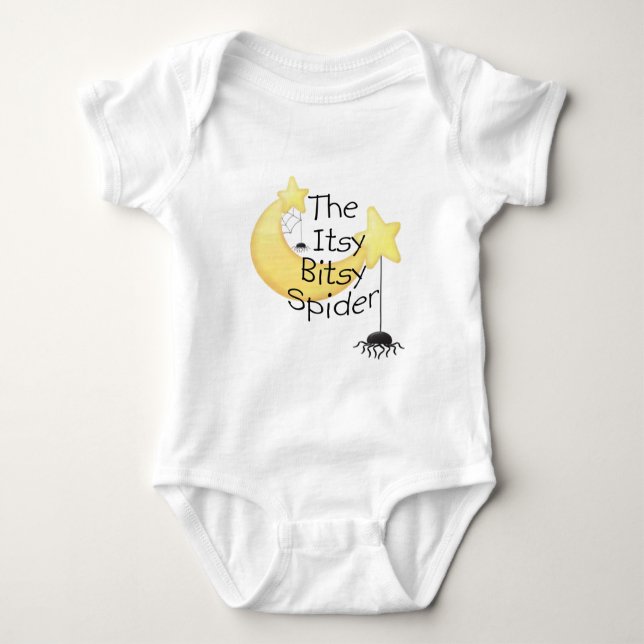 Body Para Bebê A aranha itsy de Bitsy (Frente)