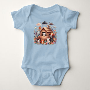 Body Para Bebê A Arca de Noah com Bebês
