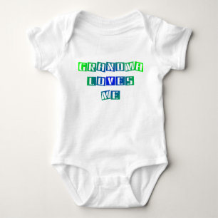 Body Para Bebê A avó ama-me Creeper infantil