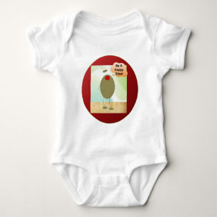 Body Para Bebê A azeitona feliz