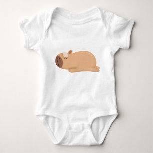 Body Para Bebê A banda desenhada de Capybara é doente, puxada à m