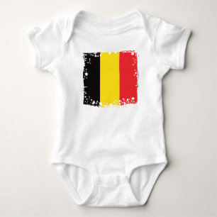 Body Para Bebê A bandeira de Bélgica, belga colore a roupa do