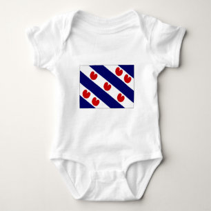 Body Para Bebê A bandeira holandesa de Friesland