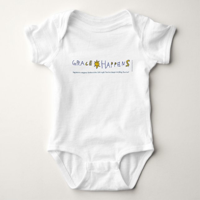 Body Para Bebê A benevolência acontece Bodysuit do bebê (Frente)