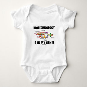 Body Para Bebê A biotecnologia está em meus genes (a réplica do