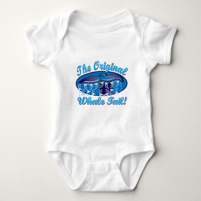 Body Para Bebê A Cauda de Baleia Original (Frente)