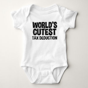 Body Para Bebê A dedução fiscal a mais bonito do mundo engraça