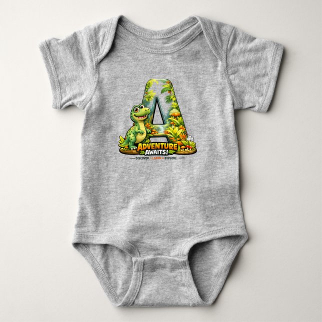 Body Para Bebê “A é Aventura” Bodysuit Bebê 👶✨ (Frente)