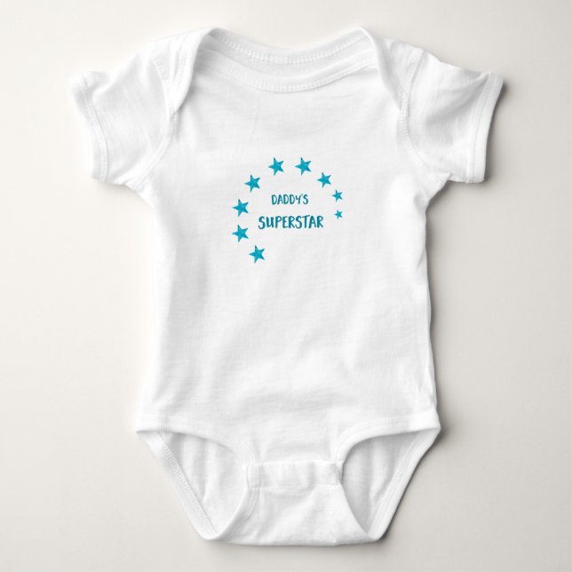 Body Para Bebê A estrela mundial do pai (Frente)