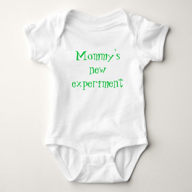 Body Para Bebê A experiência nova da mamã (Frente)