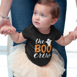 Body Para Bebê A Família Boo Crew Orange Halloween Combina