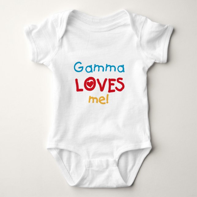 Body Para Bebê A gama ama-me t-shirt e presentes (Frente)