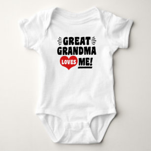 Body Para Bebê A grande avó ama-me