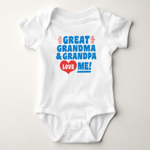 Body Para Bebê A grandes avó e vovô do excelente amam-me