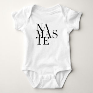 Body Para Bebê A ioga chique de Namaste inspirou o Bodysuit