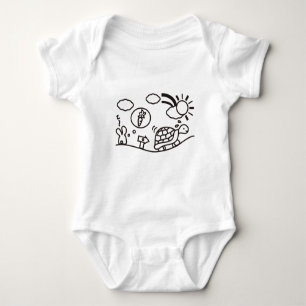 Body Para Bebê A lebre e a tartaruga