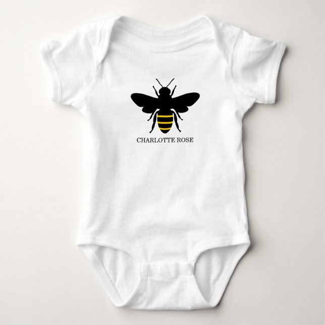 Body Para Bebê A little Honey Is On The Way Baby Shower (Frente)