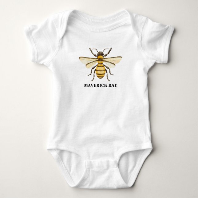 Body Para Bebê A little Honey Is On The Way Baby Shower (Frente)
