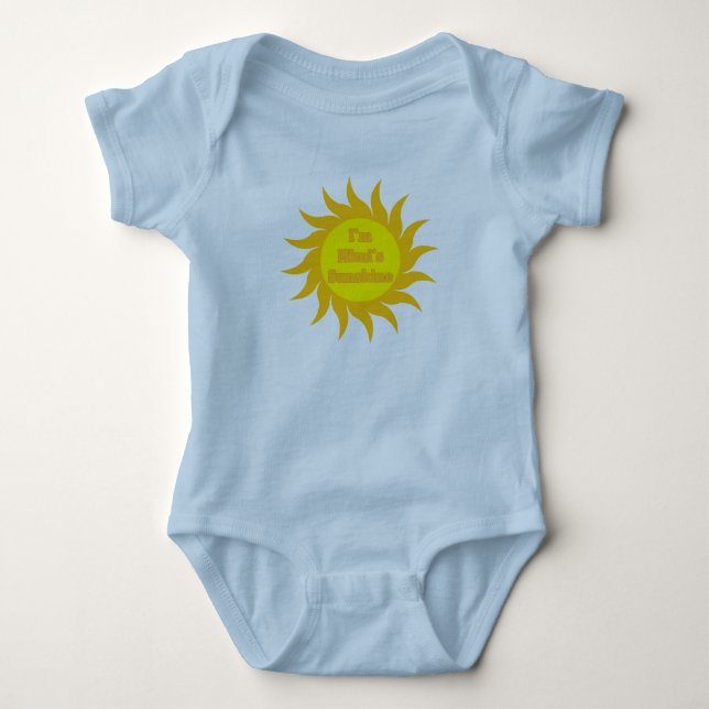 Body Para Bebê A luz do sol de Mimi (Frente)