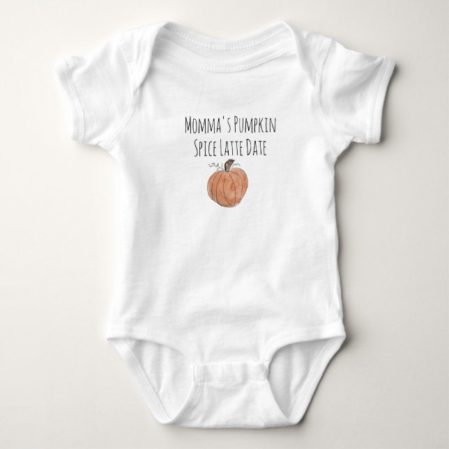 Body Para Bebê A Mãezinha de Pumpkin Spice (Frente)