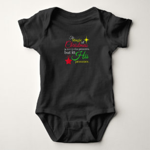 Body Para Bebê A MÁGICA DO NATAL Christian Jesus    Birth