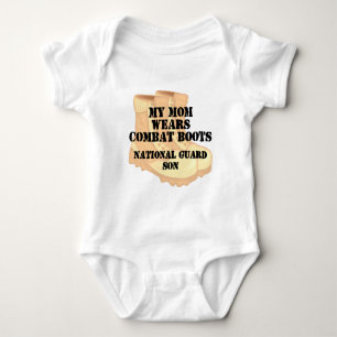 Body Para Bebê A mamã do filho da guarda nacional veste o DCB