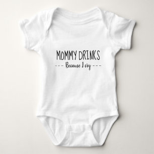 Body Para Bebê A "mamãe bebe porque eu grito" Onsie