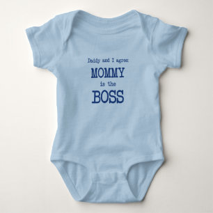 Body Para Bebê A mamãe É O Chefe