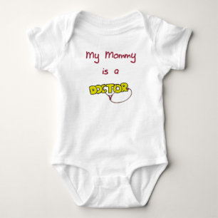 Body Para Bebê A mamãe é um doutor Bebê T-shirt