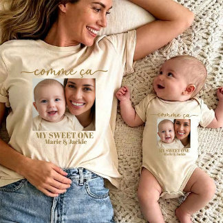 Body Para Bebê A Maternidade "Imagem Espelhada"