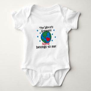 Body Para Bebê A melhor Nana pertence-me
