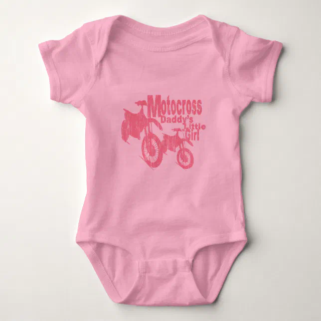 Body Para Bebê O motocross gosta de uma menina